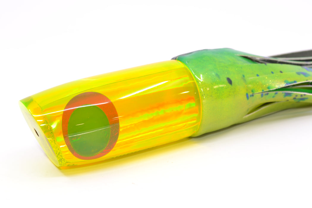 Koya Lures Chartreuse Rainbow JP Noname 12" 7.5oz Fire Tailz Vinyl Mahi GZE