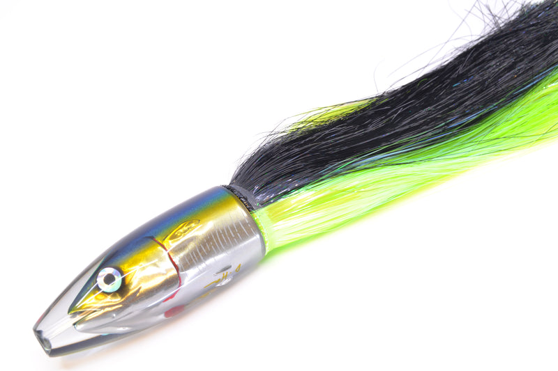 JB Signature Lures Green-Gold Mackerel Fish Head Large Barrel Bomb 12" 9.5oz Strobez