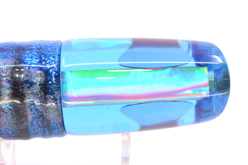 Koya Lures Blue Rainbow Red Eyes 614 9" 7oz Skirted Blue Aurora/Pink