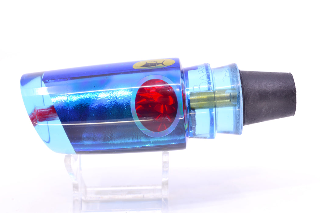 Aloha Lures Ice Blue-Blue Smooth Dichro Blue Back Red-Silver Eyes Baby Smash Bait 12" 6.4oz