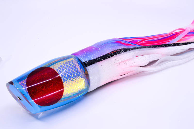 Koya Lures Ice Blue Rainbow Scale Red Eyes Medium 861 12" 9.3oz Skirted Gay Bob