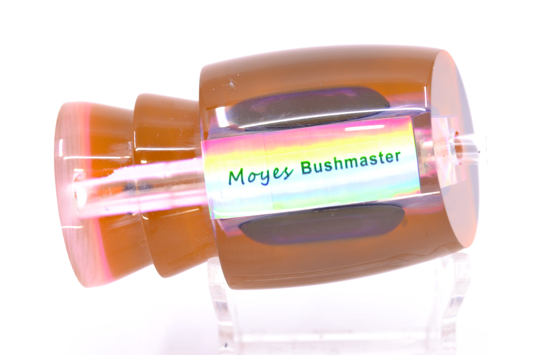 Moyes Lures Rainbow MOP Black-Pink Back Taxi Eyes Bushmaster 12" 5.5oz