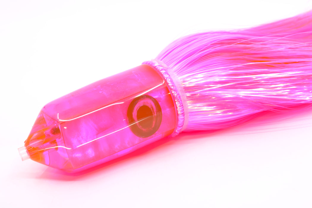 Moyes Lures Pink MOP 2-Hole Large Sniper Jet 12" 12oz Strobez Pink/Orange