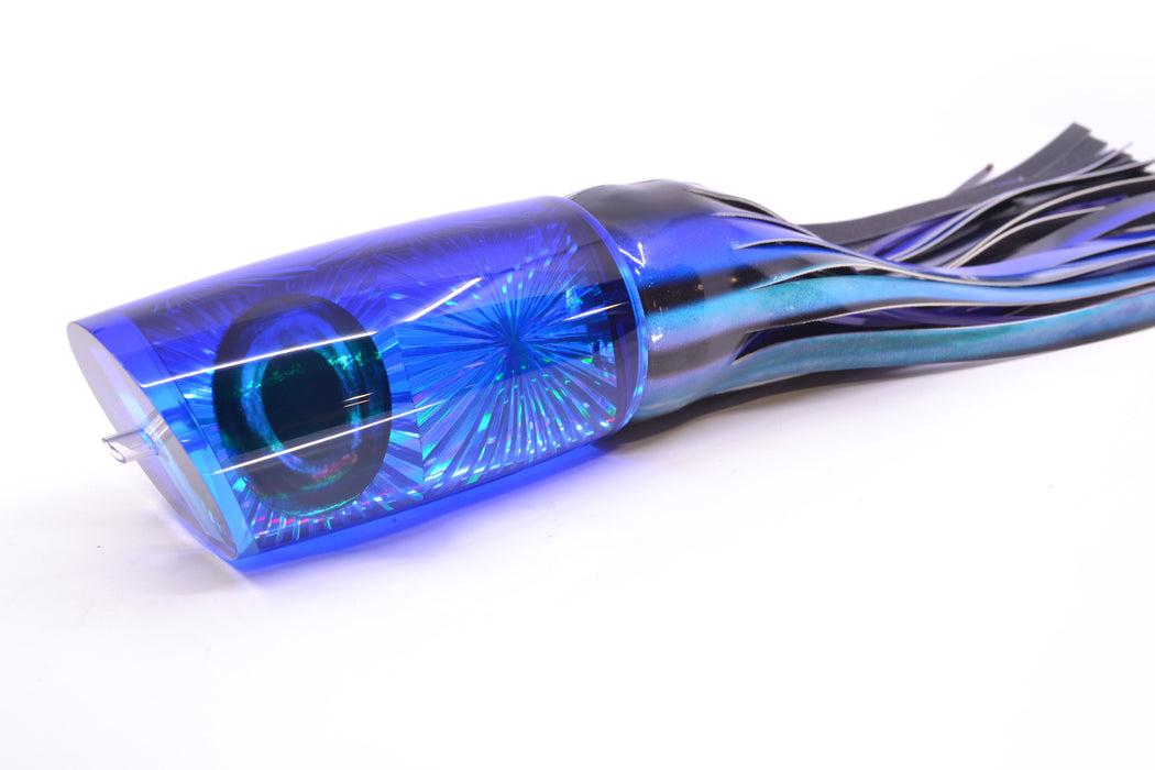 Moyes Lures Ice Blue Starburst Blue Back XXL B.C.K. Teaser 18oz FT Vinyl Skipjack