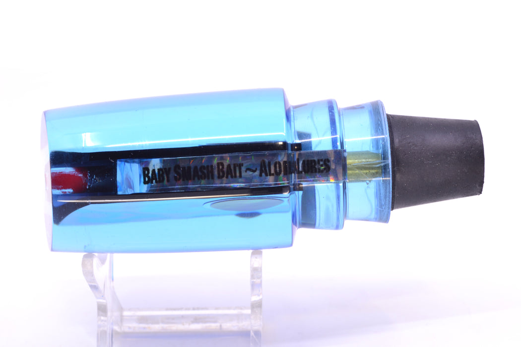 Aloha Lures Ice Blue-Blue Smooth Dichro Blue Back Red-Silver Eyes Baby Smash Bait 12" 6.4oz