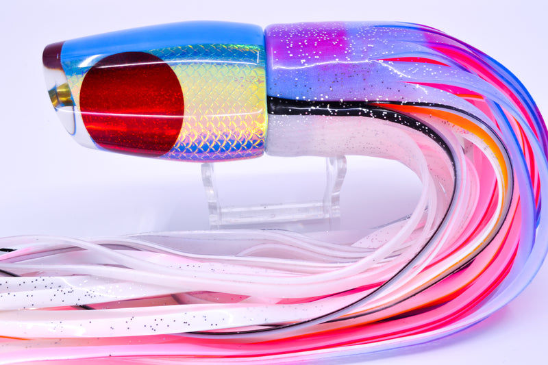 Koya Lures Ice Blue Rainbow Scale Red Eyes Medium 861 12" 9.3oz Skirted Gay Bob
