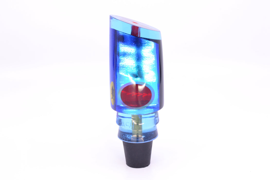 Aloha Lures Ice Blue-Blue Smooth Dichro Blue Back Red-Silver Eyes Baby Smash Bait 12" 6.4oz