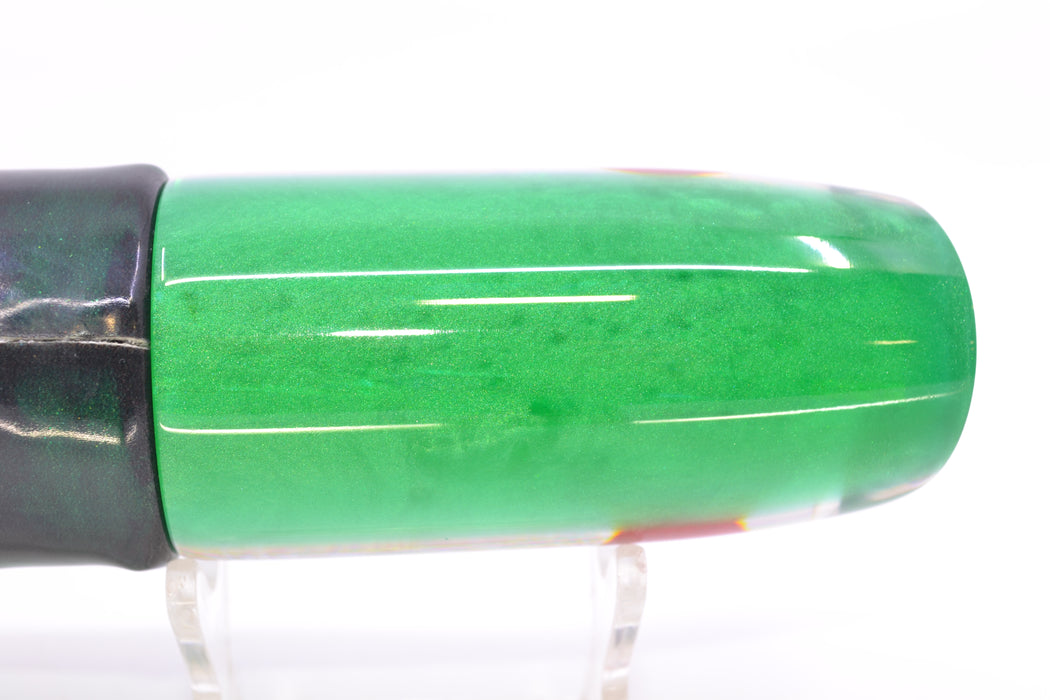 Koya Lures Silver Rainbow Starburst Green Back JP Noname 12" 7.5oz FT Vinyl Green Drip GZE