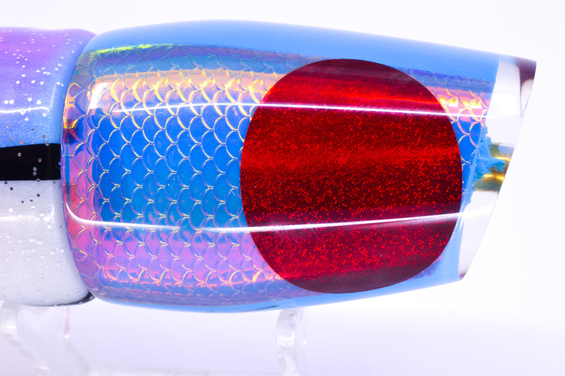 Koya Lures Ice Blue Rainbow Scale Red Eyes Medium 861 12" 9.3oz Skirted Gay Bob