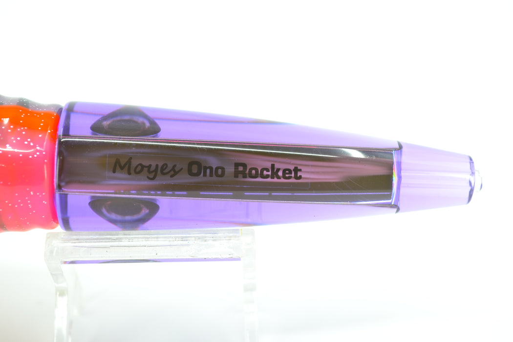 Moyes Lures Purple Mirrored Ono Rocket 9" 8oz Skirted Purple-Pink-Black