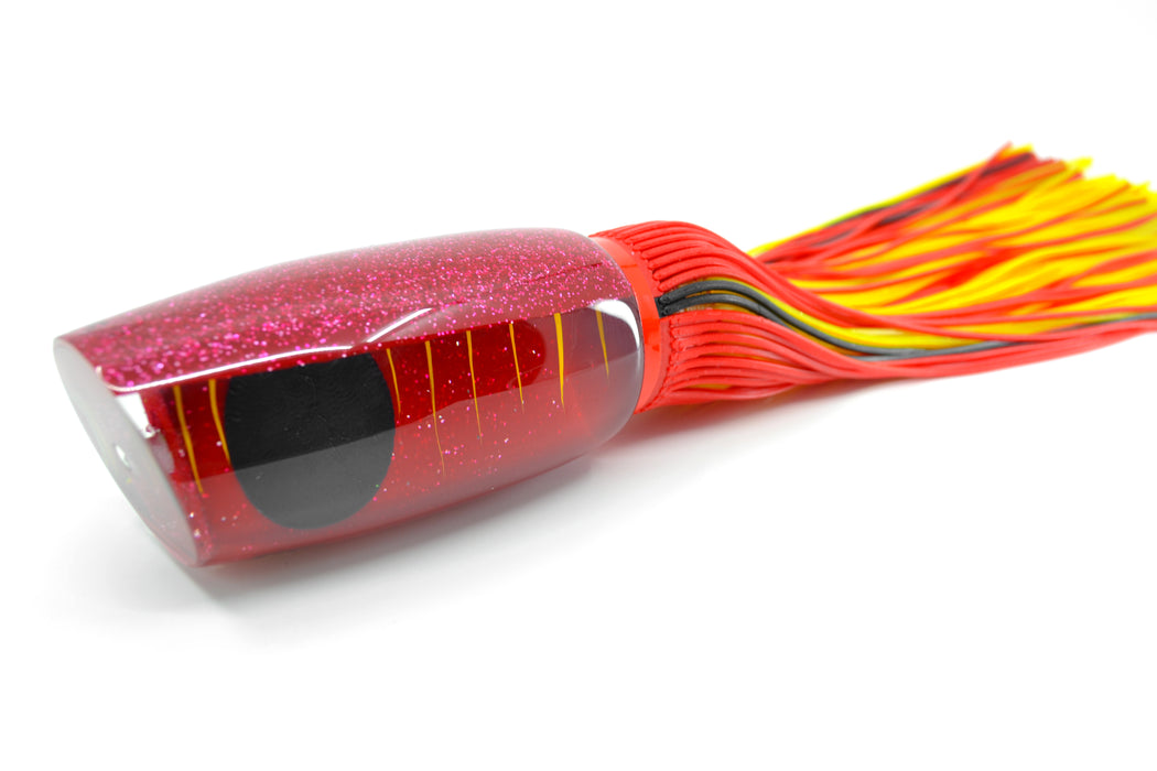Amaral Lures Red Pearl Yellow Stripes Red Back Naja 16" 14.5oz
