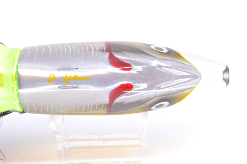 JB Signature Lures Green-Gold Mackerel Fish Head Large Barrel Bomb 12" 9.5oz Strobez
