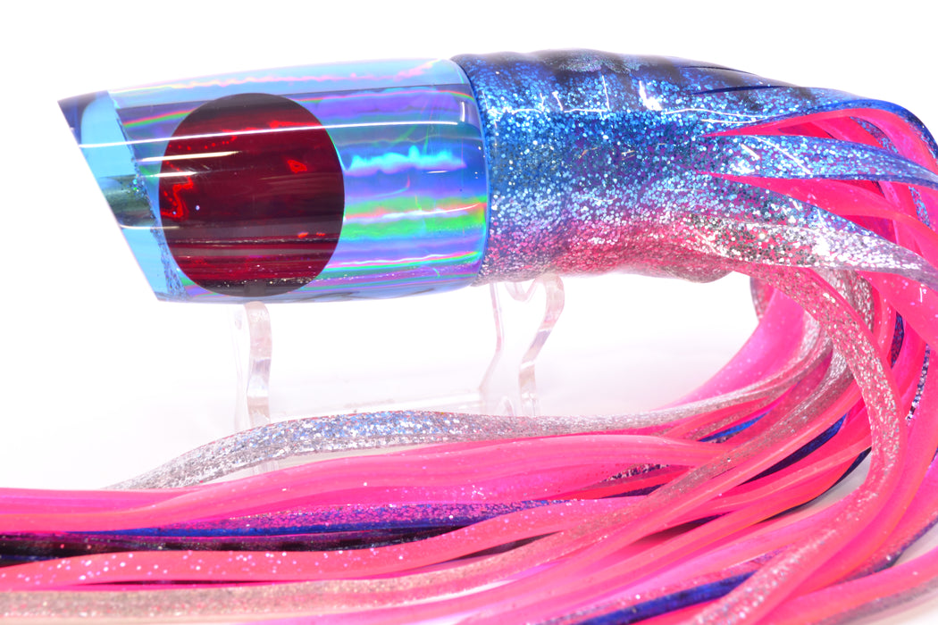Koya Lures Blue Rainbow Red Eyes 614 9" 7oz Skirted Blue Aurora/Pink