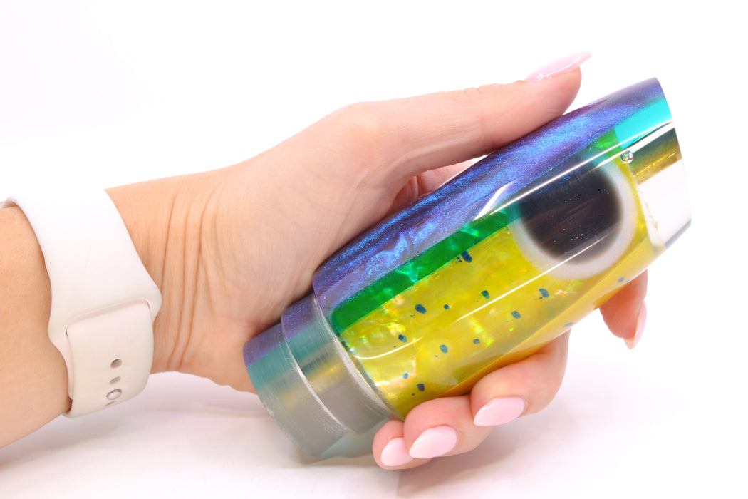 Ali'i Kai Lures Mahi MOP Blue-Green Chameleon Back Large Plunger 14" 8.5oz