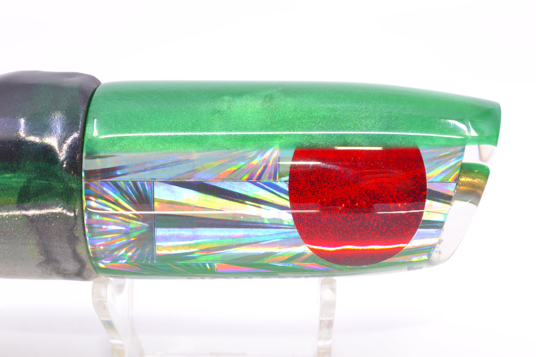 Koya Lures Silver Rainbow Starburst Green Back JP Noname 12" 7.5oz FT Vinyl Green Drip GZE
