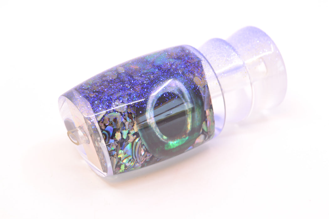 Moyes Lures Salt & Pepper Blue Glitter Back Taxi Eyes Kaiwi 10" 2.7oz