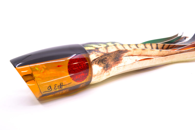 Marlin Magic Amber Awabi Black Back Red Eyes XL Ruckus 16" 15oz ALV Fire Mackerel