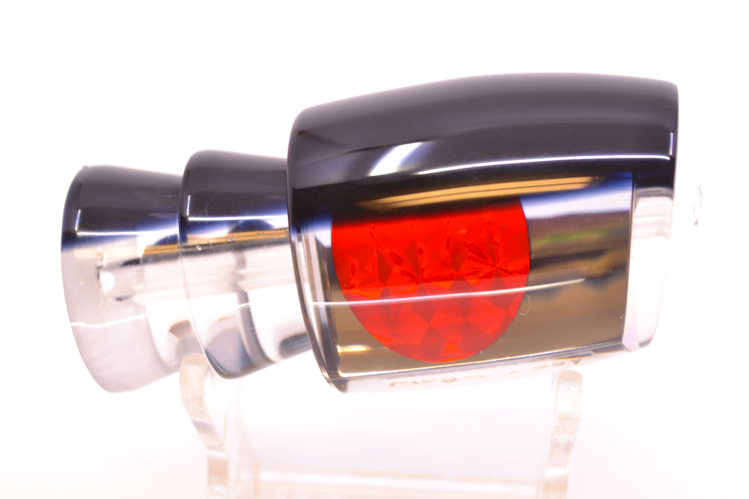 Moyes Lures Clear Mirrored Black Back Red Eyes Medium J-Boy 12" 4oz