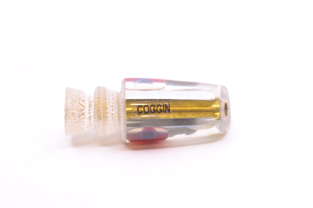 Coggin Lures Clear Mirrored Black-Red Eyes Baby Peanut Stick 4.5" 0.2oz