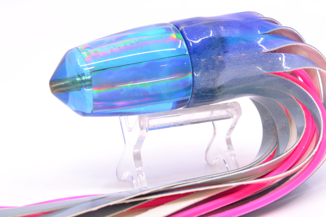 Koya Lures Blue Rainbow Bullet 9"+ 8.5oz Fire Tailz Vinyl Aku Revisited