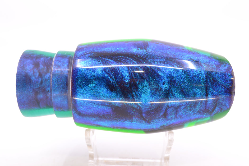 Ali'i Kai Lures Mahi MOP Blue-Green Chameleon Back "Futa" Tahitian Pirate 14" 7.5oz