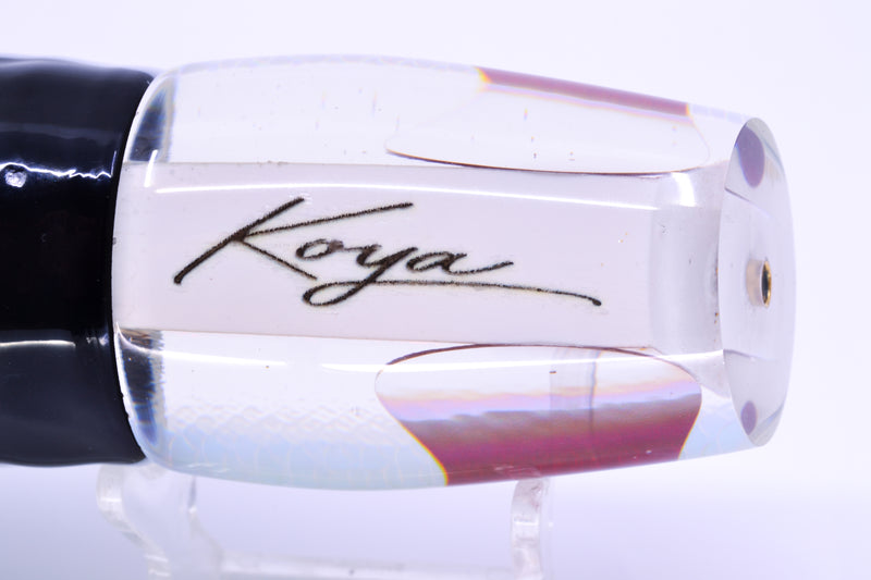 Koya Lures White Rainbow Scale Red Eyes Medium 861 12" 9.3oz Skirted White Aurora GZE