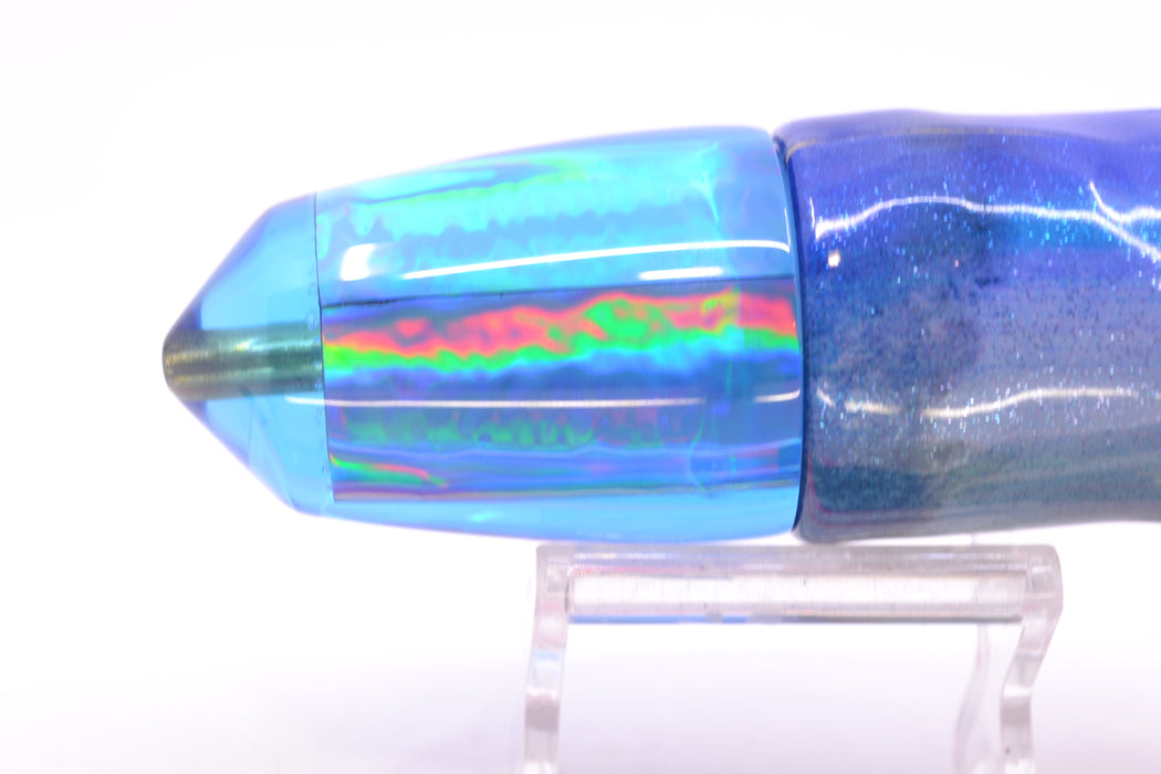 Koya Lures Blue Rainbow Bullet 9"+ 8.5oz Fire Tailz Vinyl Aku Revisited