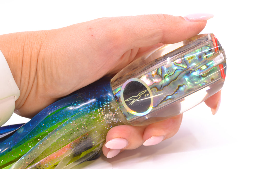 Black Bart Lures Abalone Shell Hawaiian Breakfast 12" 10oz Skirted New Pre-Owned GZE