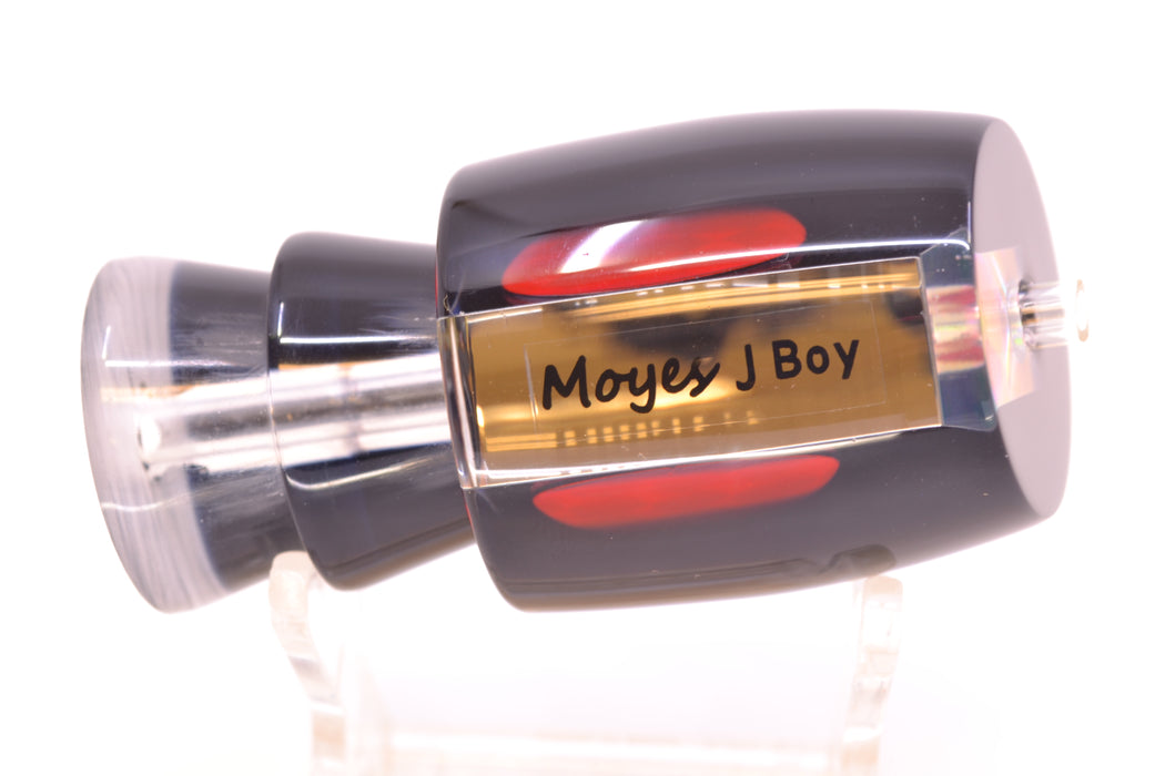 Moyes Lures Clear Mirrored Black Back Red Eyes Medium J-Boy 12" 4oz