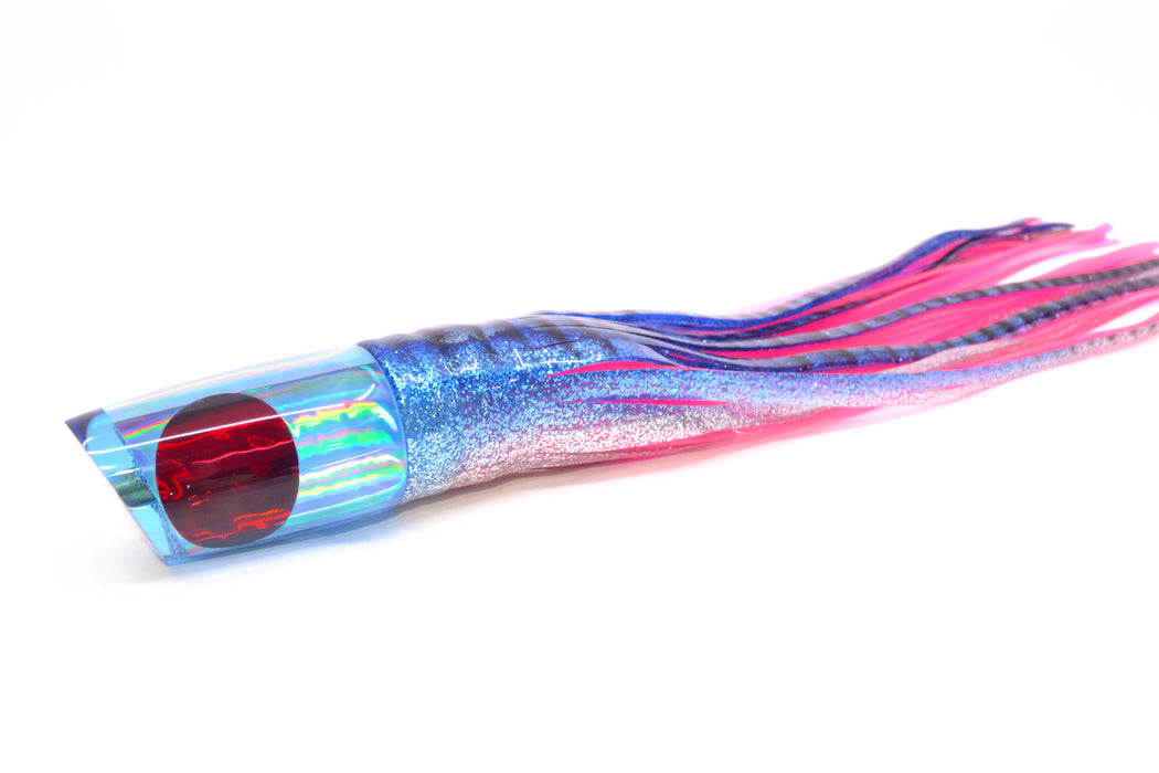 Koya Lures Blue Rainbow Red Eyes 614 9" 7oz Skirted Blue Aurora/Pink