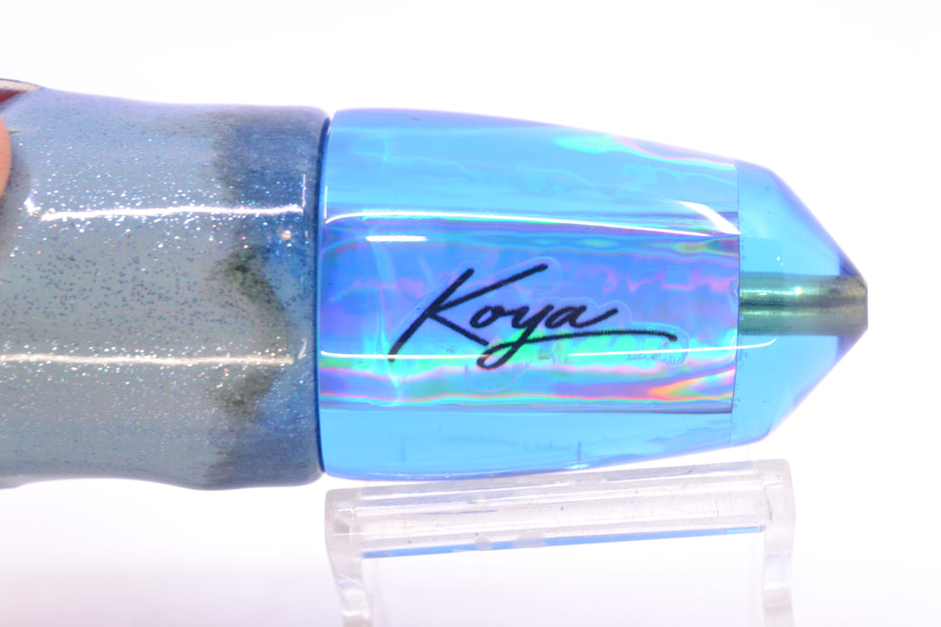 Koya Lures Blue Rainbow Bullet 9"+ 8.5oz Fire Tailz Vinyl Aku Revisited