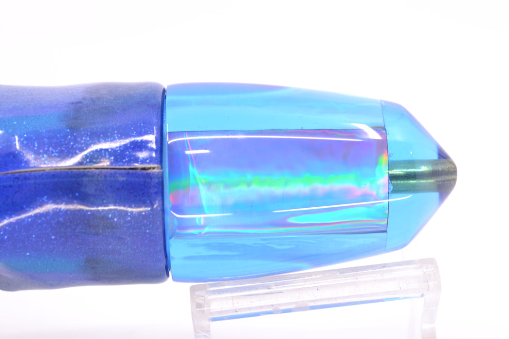 Koya Lures Blue Rainbow Bullet 9"+ 8.5oz Fire Tailz Vinyl Aku Revisited
