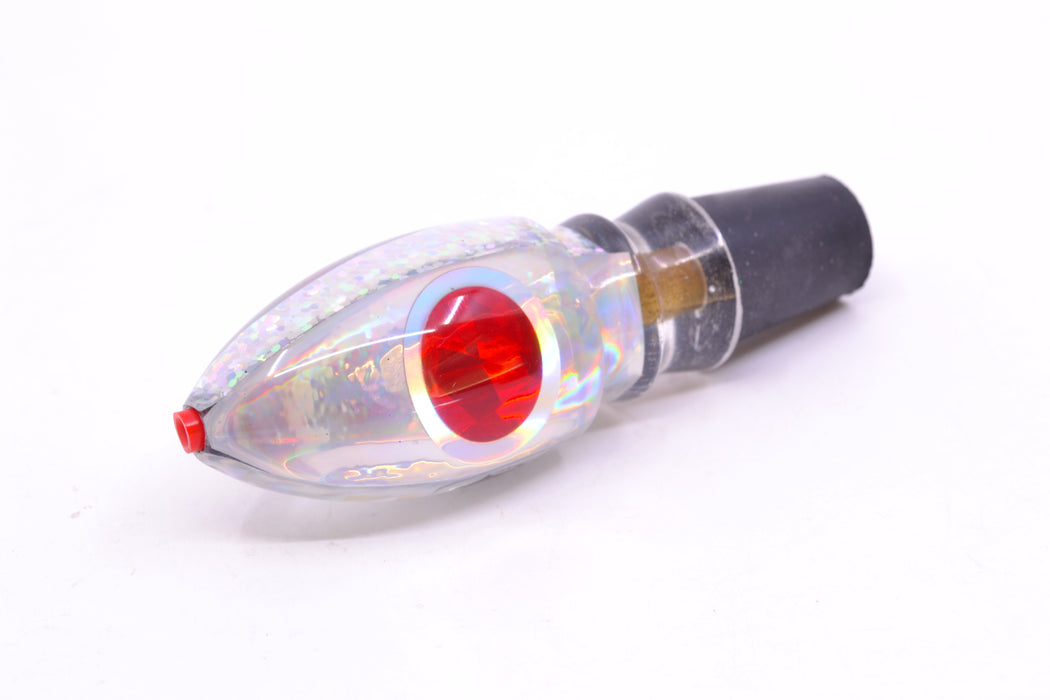 Aloha Lures Silver Rainbow Red-Silver Eyes Uncle Moe 9" 3.5oz