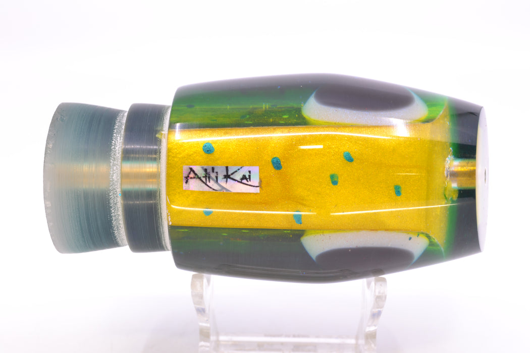 Ali'i Kai Lures Mahi MOP Blue-Green Chameleon Back "Futa" Tahitian Pirate 14" 7.5oz