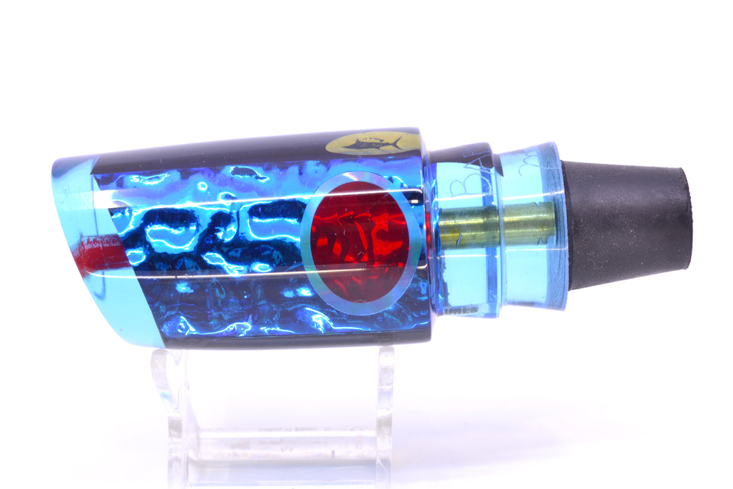 Aloha Lures Ice Blue-Blue Dichro Black Aurora Back Red-Silver Eyes Baby Smash Bait 12" 6.4oz