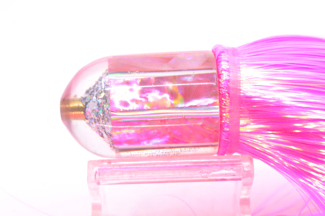 Marlin Magic Lures Pink Awabi Jumbo AP Bullet 9" 6oz Strobez Pink/White GZE