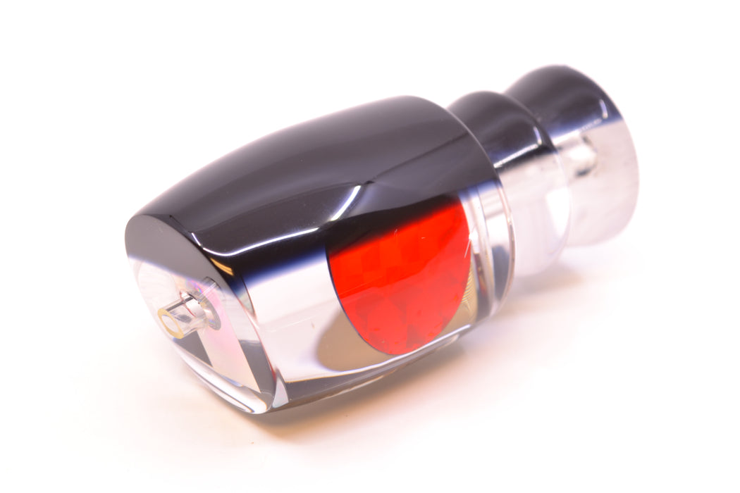 Moyes Lures Clear Mirrored Black Back Red Eyes Medium J-Boy 12" 4oz