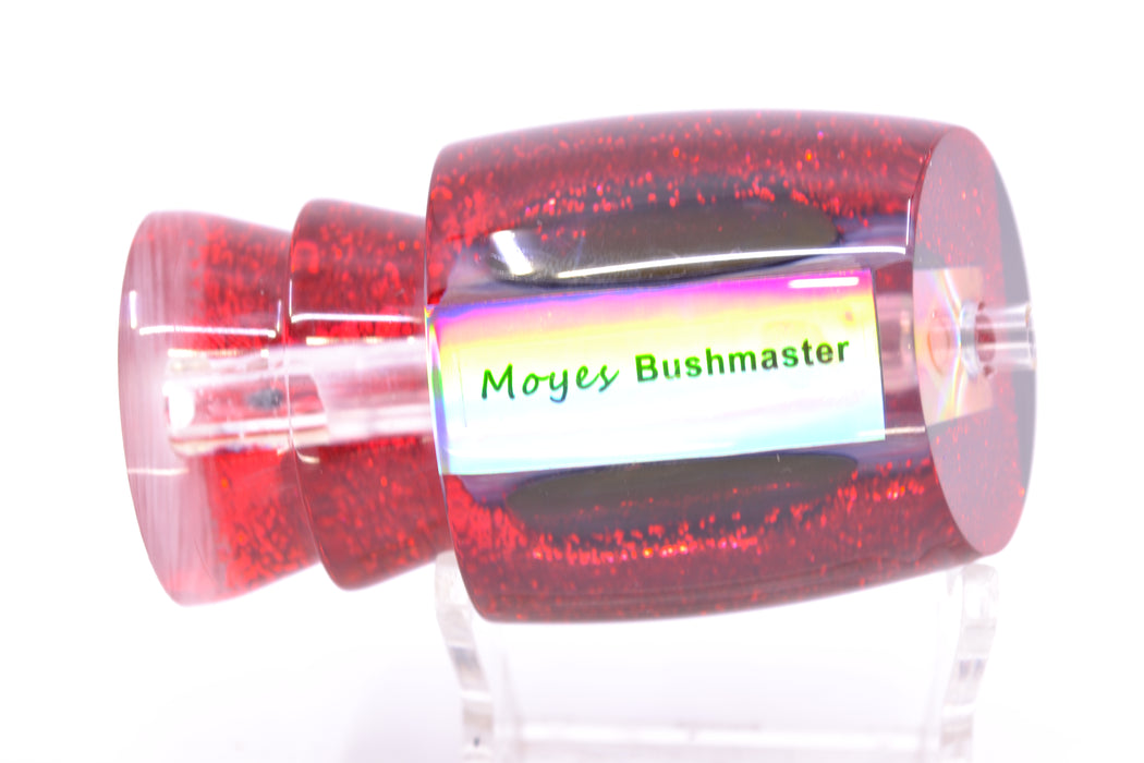 Moyes Lures Rainbow MOP Black-Red Back Taxi Eyes Bushmaster 12" 5.5oz