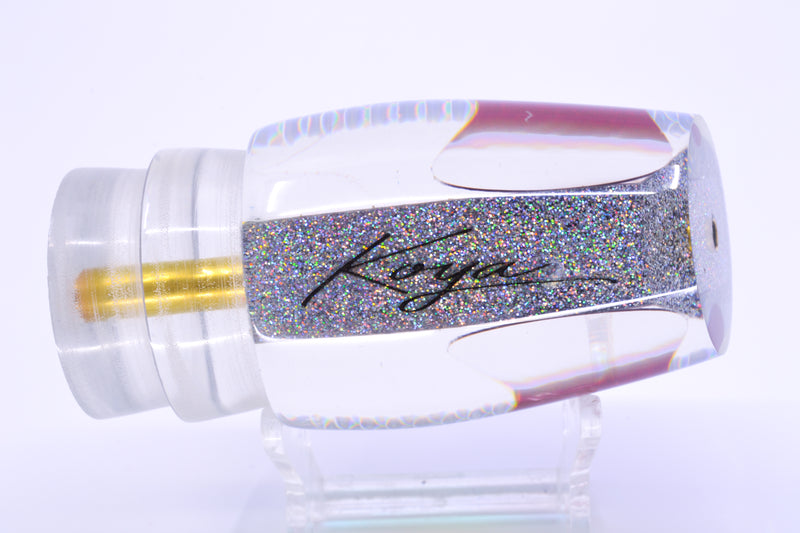 Koya Lures Rainbow Scale Holo Glitter Pearl Red Eyes Medium 861 12" 5.8oz GZE