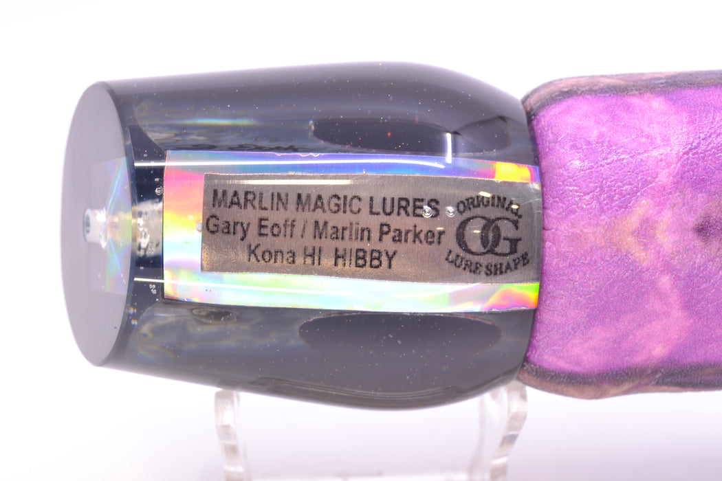 Marlin Magic Blue-Purple Abalone Black Back Red Eyes Hibby 14" 11oz ALV Vinyl Skipjack