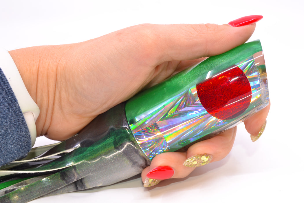 Koya Lures Silver Rainbow Starburst Green Back JP Noname 12" 7.5oz FT Vinyl Green Drip GZE