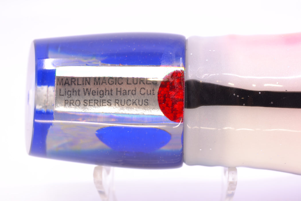 Marlin Magic Pro Series White Awabi Blue Back Ruckus 12" 10oz Skirted Gay Bob