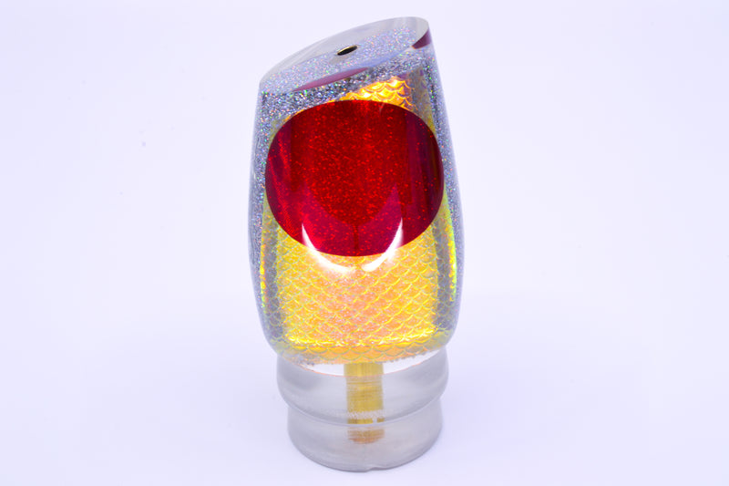 Koya Lures Rainbow Scale Holo Glitter Pearl Red Eyes Medium 861 12" 5.8oz GZE