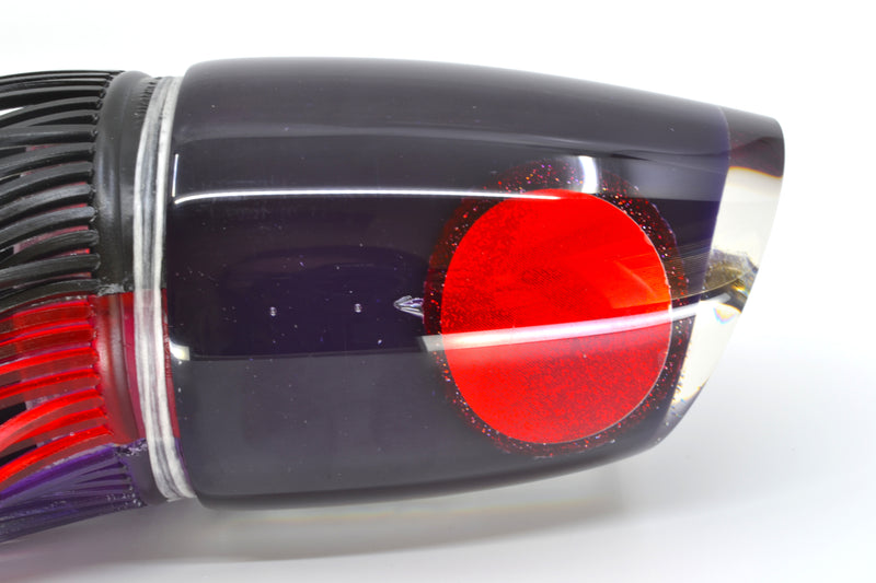 Koya Lures/Grander Marlin Tackle Purple XXL Poi Dog + D-Flap Teaser Combo Black-Red-Purple GZE