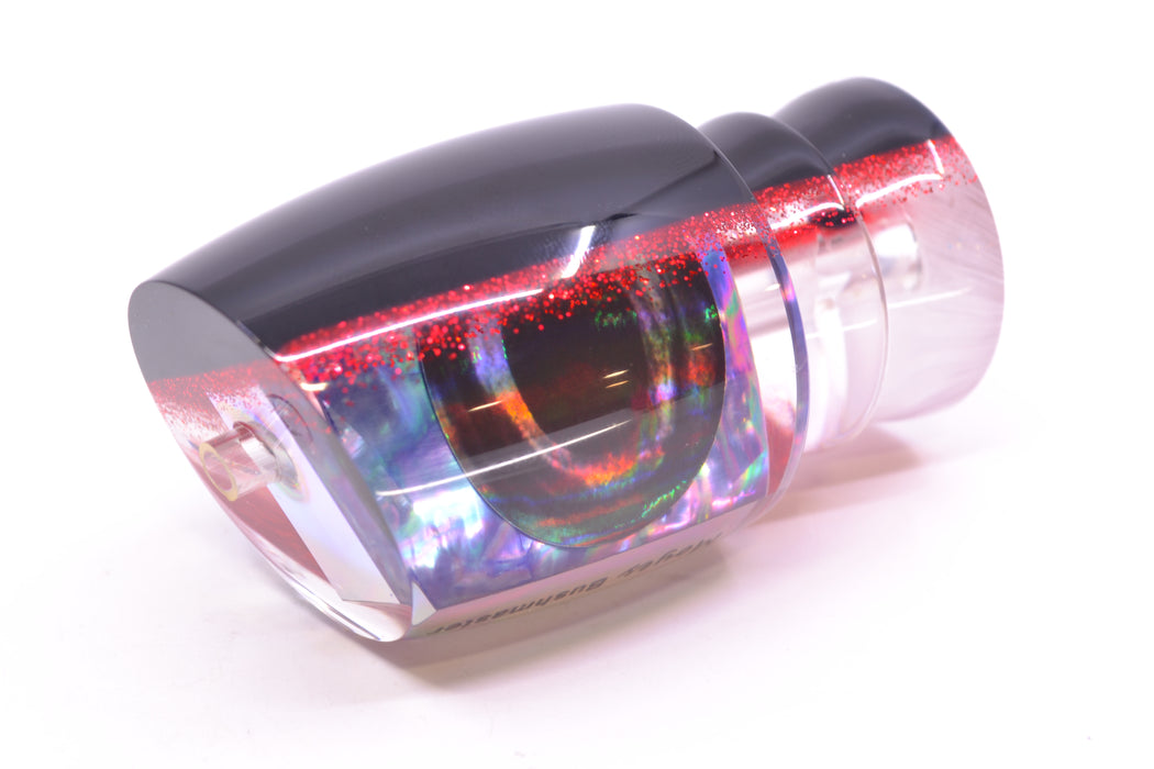 Moyes Lures Rainbow MOP Black-Red Back Taxi Eyes Bushmaster 12" 5.5oz