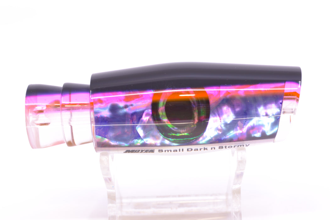 Moyes Lures Rainbow MOP Black-Pink Back Taxi Eyes Small Dark-N-Stormy 9" 2.6oz