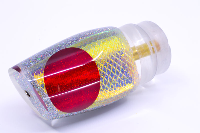 Koya Lures Rainbow Scale Holo Glitter Pearl Red Eyes Medium 861 12" 5.8oz GZE