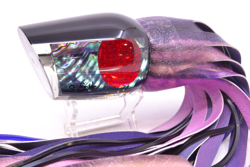 Marlin Magic Blue-Purple Abalone Black Back Red Eyes Hibby 14" 11oz ALV Vinyl Skipjack