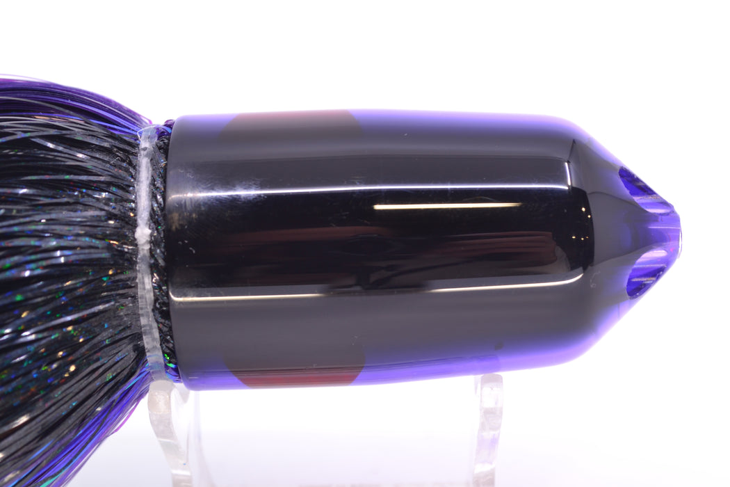 Moyes Lures Purple MOP Black Back Red Eyes 2-Hole Large Sniper Jet 12" 12oz EZ Flash