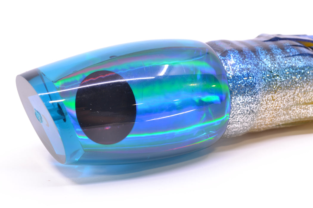 Kraken Lures Blue Rainbow Red Eyes Worldcup 14" 11oz Skirted Pre-Owned GZE